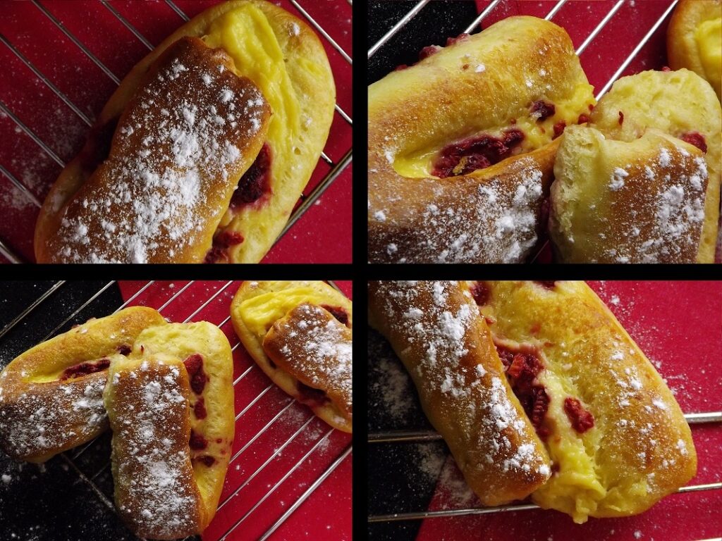 Brioches suisses à la framboise