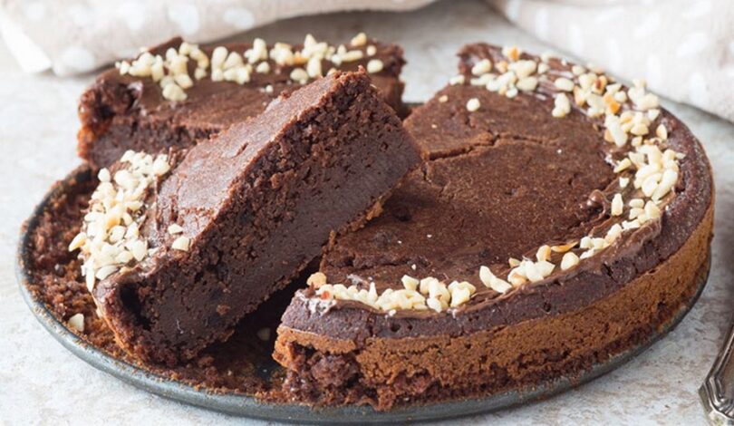 Gâteau au chocolat sans farine à 3 ingrédients