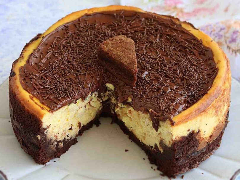 Cheesecake au brownie un dessert succulent