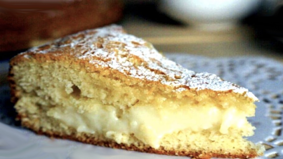 Gâteau cœur crème pâtissière