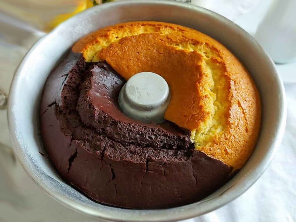 Gâteau moelleux au yaourt et au cacao