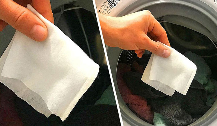 Pourquoi devriez-vous mettre une lingette humide dans votre machine à laver