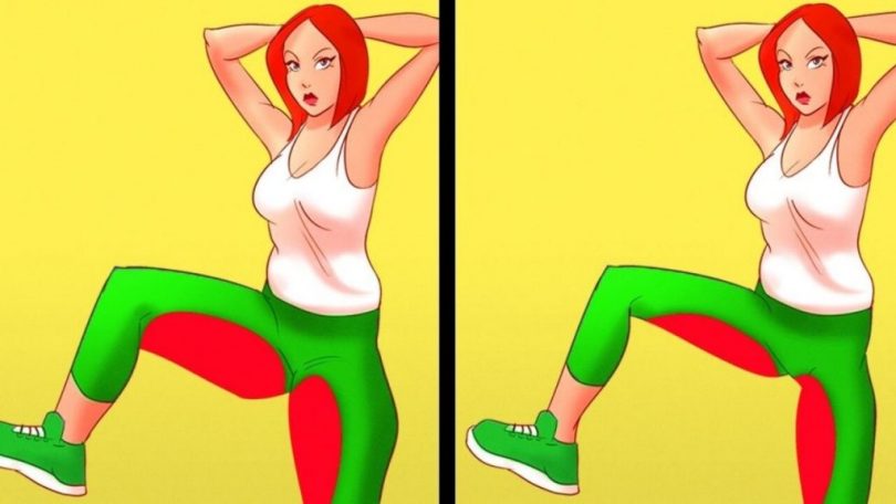 Exercices spéciaux pour les hanches, l’abdomen et les cuisses. Les meilleurs exercices pour brûler les graisses !